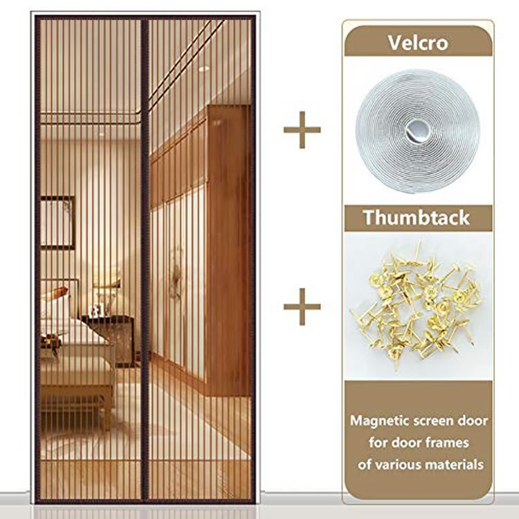 brown magnetic flyscreen door