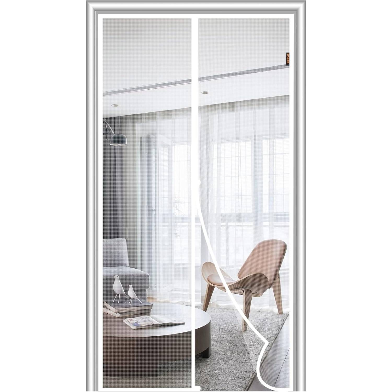 White Magnetic Screen Door - White, 19.6" (W) x 82.6"(H): image 8